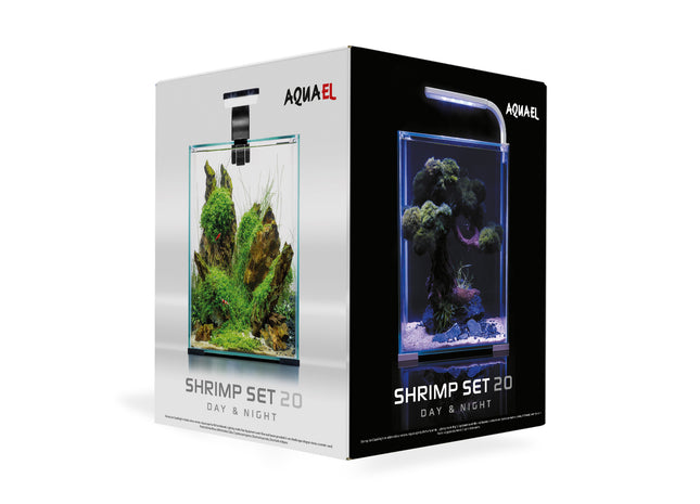 Aquael Shrimp Set DN 20 in elegantem Schwarz - perfekt für Garnelenliebhaber!