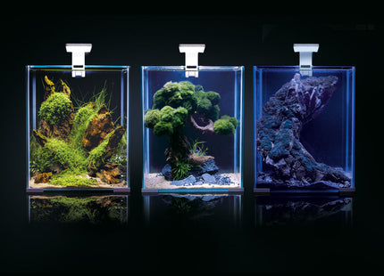 Aquael Shrimp Set in Weiss, Tag-Nacht-Beleuchtung