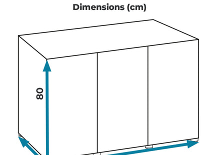 Aquael Schrank OptiSet in elegantem Schwarz für Aquarien