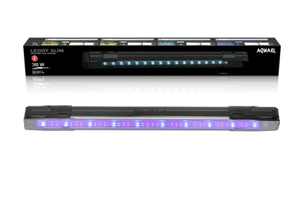Aquael Leddy Slim Actinic Schwarz 20: Hochwertige Aquariumbeleuchtung für lebendige Korallen
