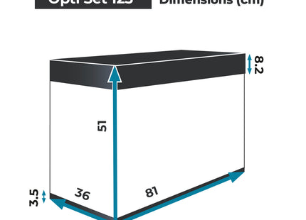 Aquael - Aquarium-Set Optiset, weiss 2.0