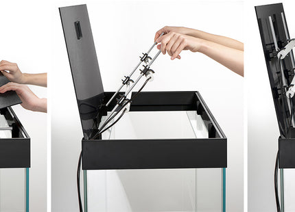 Aquael Aquarium Set Opti Set Schwarz 20 - Perfektes Zuhause für Ihre Fische