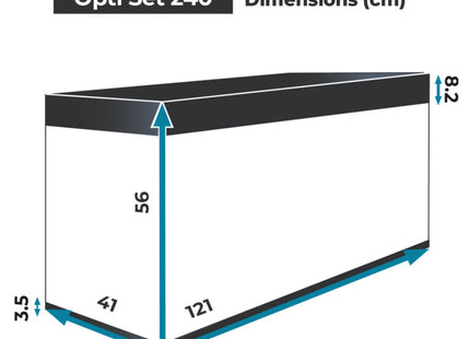 Aquael - Aquarium-Set Optiset, weiss 2.0