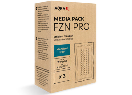 Aquael Versamax Media Pack FZN Pro Standard, 3 Stk. - Ersatzfiltermedien für Aquarienfilter