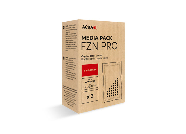 Aquael Versamax Media Pack FZN Pro Carbon, 3 Stk. - Hochwertige Filtermedien für Aquarienfilter