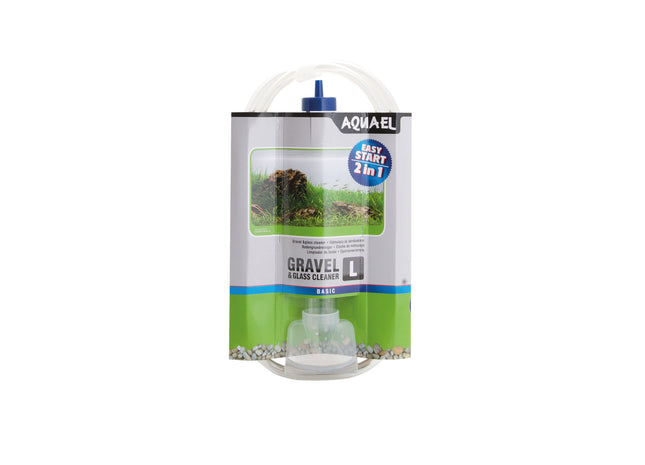 Aquael Gravel and Glass Cleaner - Effektive Reinigung für Aquarienböden und Glasflächen