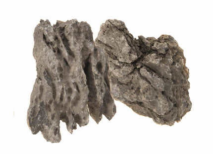 Aquael Black Quartz Rock Mix 20 kg - hochwertige schwarze Quarzsteine für Aquarien und Terrarien