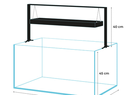 Aquael Ultrascape-Kombination Forest 90 cm - hochwertiges Aquarium-Set für ein naturnahes Ambiente in Ihrem Zuhause
