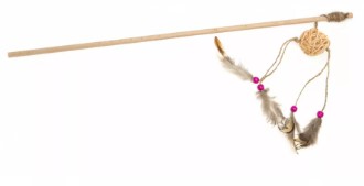 Aquael Ecomfy Toy Gaia Rod Z mit Rattan, Kork und Band, 50 cm