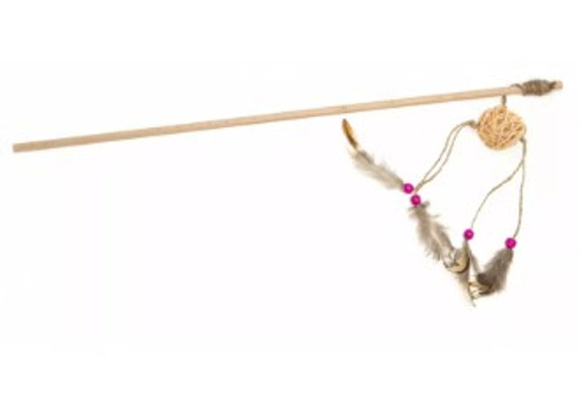 Aquael Ecomfy Toy Gaia Rod Z mit Rattan, Kork und Band, 50 cm