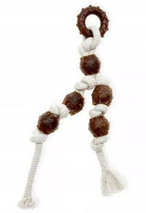 Aquael Comfy Toy Dental Toother Eco Woody, 6 Elemente, 26 cm - hochwertiges und umweltfreundliches Hundespielzeug für die Zahnpflege