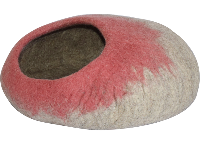 Handgefertigte Naturrosa Ombre DDKC-Höhle für entspannte Momente