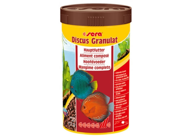 Sera Discus Granulat Nature - hochwertiges Fischfutter für Diskusfische