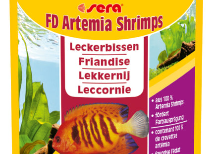 Sera FD Artemia Shrimps, 100 ml / 7 g - hochwertiges Fischfutter für Garnelen und andere Aquarienbewohner
