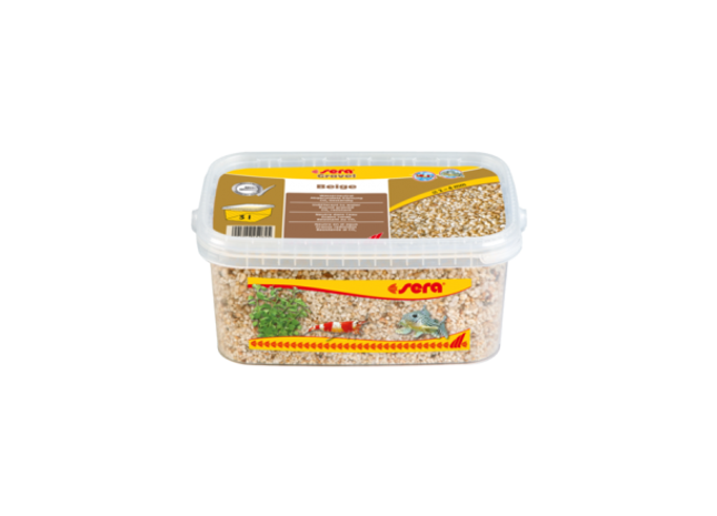 Natürliches beige Kiessubstrat, Körnung 2-4 mm, für Aquarien und Terrarien