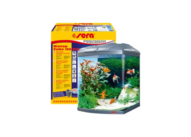 Sera Biotop Cube XXL130 mit Schuco - Hochwertiges Aquarium für ein artgerechtes Zuhause für Fische