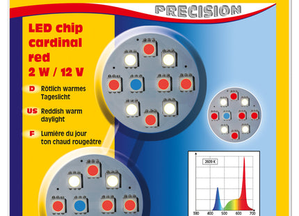 Sera LED Chip cardinal red 2 W/12 V - hochwertige Beleuchtung für Aquarien