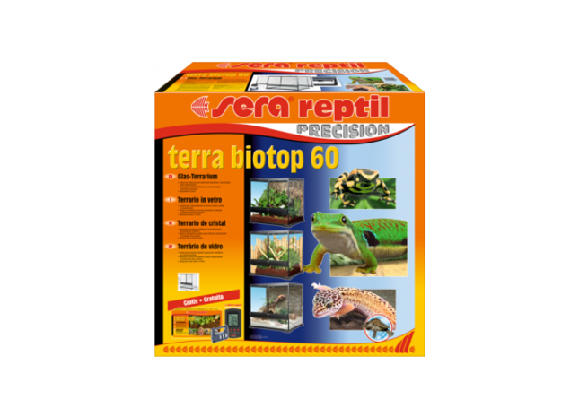 Sera Reptil Terra Biotop 60 - Hochwertiges Terrarium für Reptilien und Amphibien