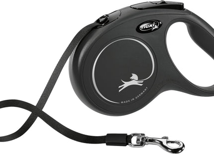 Trixie Flexi New CLASSIC - Gurt-Leine schwarz, 5m