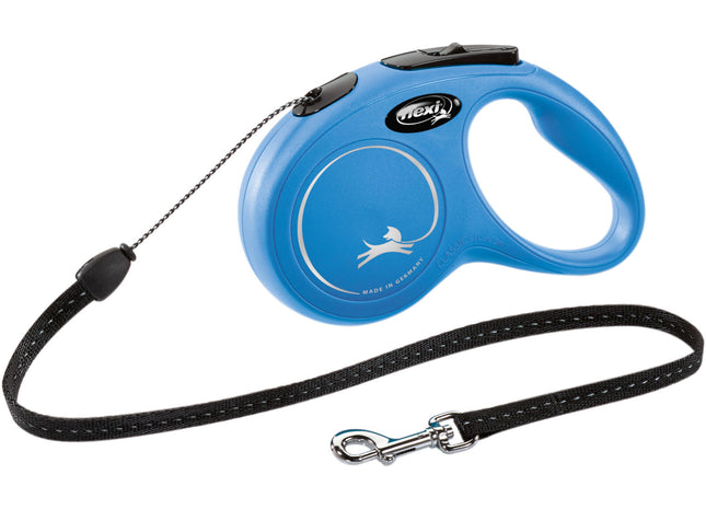 Trixie Flexi New CLASSIC - blaue Seil-Leine Grösse S