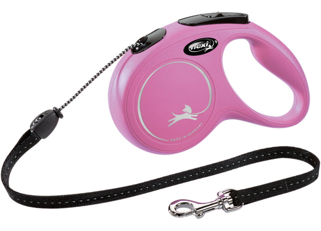 Trixie Flexi New CLASSIC - Seil-Leine pink XS