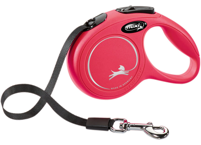 Trixie Flexi New CLASSIC - Gurtleine rot XS 3m