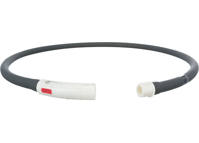 Schwarzer USB wiederaufladbarer LED-Leuchtring für Hunde von Trixie