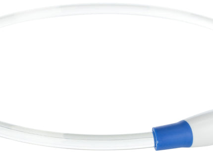 Blauer USB-LED-Leuchtring von Trixie für sicheres Gassigehen bei Nacht