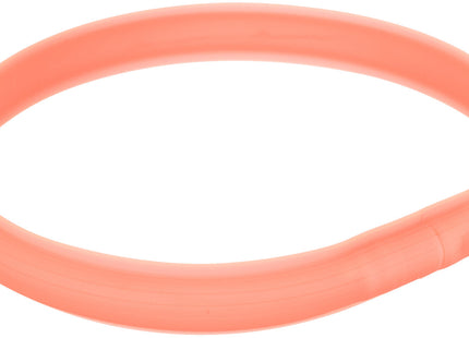Leuchtendes USB-Laufband für Hunde in Koralle aus flexiblem Silikon