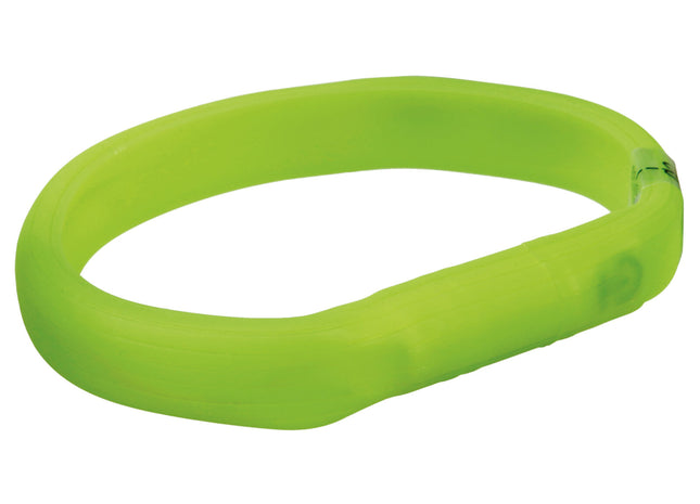 Grünes USB-LED-Leuchtband von Trixie für sicheres Gassigehen bei Nacht