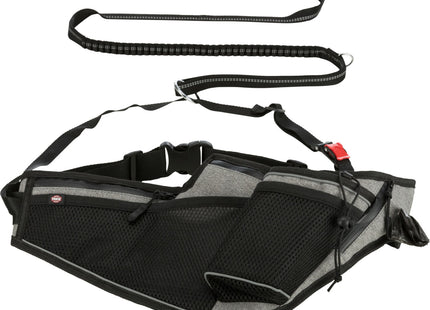 Trixie Jogginggurt mit Leine für Hunde - hochwertiges Zubehör für das gemeinsame Lauftraining