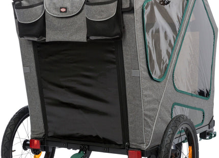 Praktischer Fahrradanhänger von Trixie in Grau für entspannte Ausflüge mit Ihrem Vierbeiner