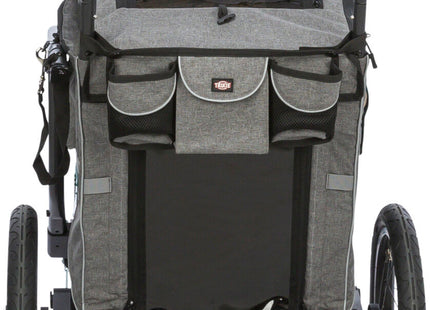 Praktischer Fahrradanhänger von Trixie in Grau für entspannte Ausflüge mit Ihrem Vierbeiner