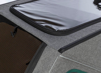 Praktischer Fahrradanhänger von Trixie in Grau für entspannte Ausflüge mit Ihrem Vierbeiner