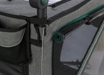 Praktischer Fahrradanhänger von Trixie in Grau für entspannte Ausflüge mit Ihrem Vierbeiner