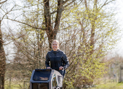 Trixie - Jogger-Umbausatz für Fahrradanhänger, grau/salbei