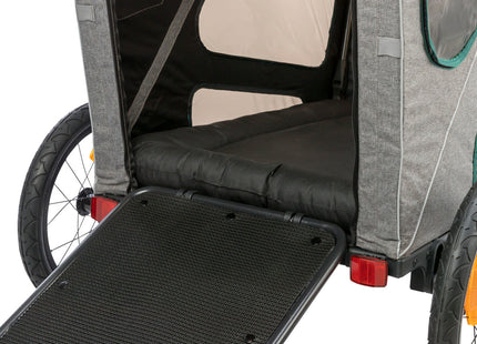 Praktischer Fahrradanhänger von Trixie in Grau für entspannte Ausflüge mit Ihrem Vierbeiner