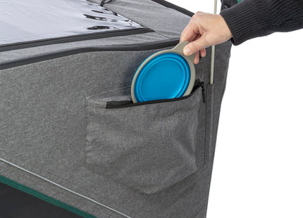 Praktischer Fahrradanhänger von Trixie in Grau für entspannte Ausflüge mit Ihrem Vierbeiner