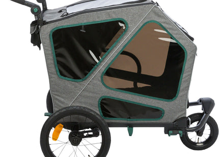 Umbausatz für Fahrradanhänger von Trixie in Grau - für sportliche Ausflüge mit Ihrem Vierbeiner