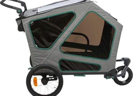 Umbausatz für Fahrradanhänger von Trixie in Grau - für sportliche Ausflüge mit Ihrem Vierbeiner
