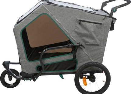 Umbausatz für Fahrradanhänger von Trixie in Grau - für sportliche Ausflüge mit Ihrem Vierbeiner