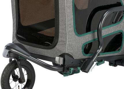 Umbausatz für Fahrradanhänger von Trixie in Grau - für sportliche Ausflüge mit Ihrem Vierbeiner