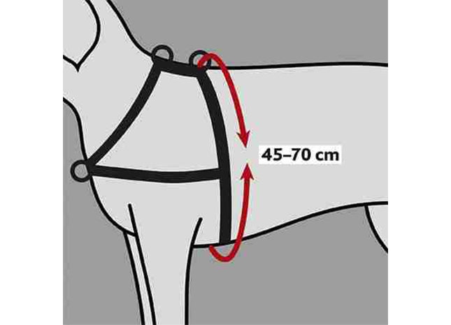 Schwarzes Erziehungsgeschirr für Hunde von Trixie