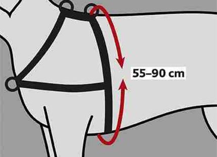 Schwarzes Erziehungsgeschirr für Hunde von Trixie