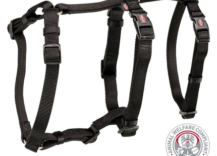 Schwarzes Trixie Panikgeschirr für sicheren Halt und Komfort beim Spazierengehen