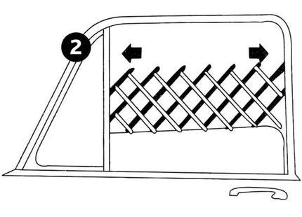 Schwarzes Frischluftgitter aus Kunststoff für Trixie-Käfige
