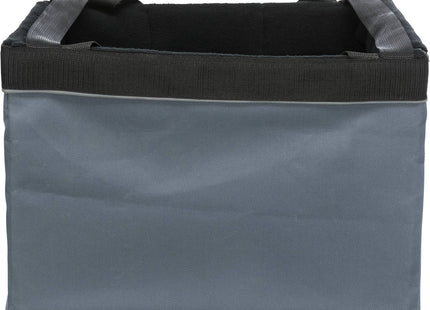 Praktische graue Frontbox für Fahrräder von Trixie