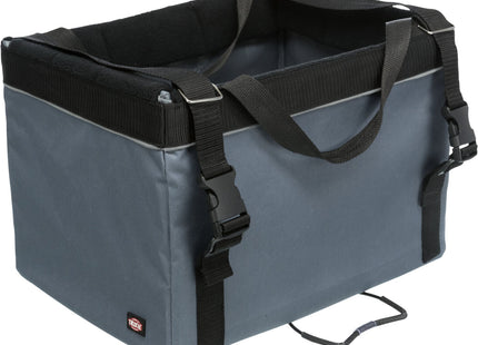 Praktische graue Frontbox für Fahrräder von Trixie