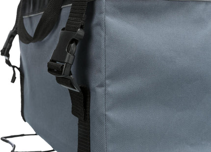 Praktische graue Frontbox für Fahrräder von Trixie