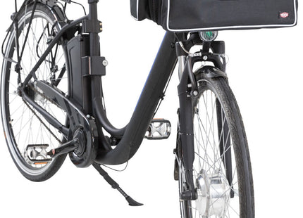 Fahrrad-Frontbox von Trixie in Schwarzgrau für unterwegs